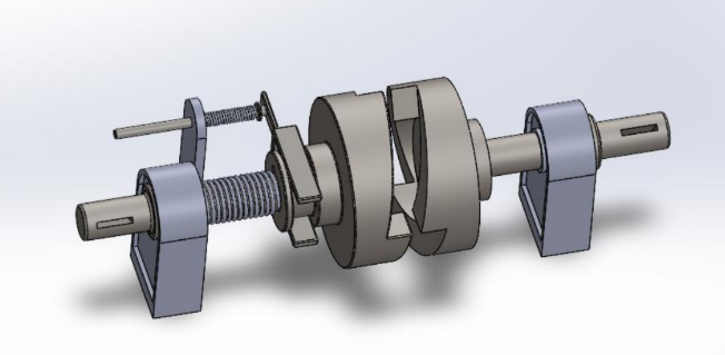 Spiral Jaw Clutch CAD Model